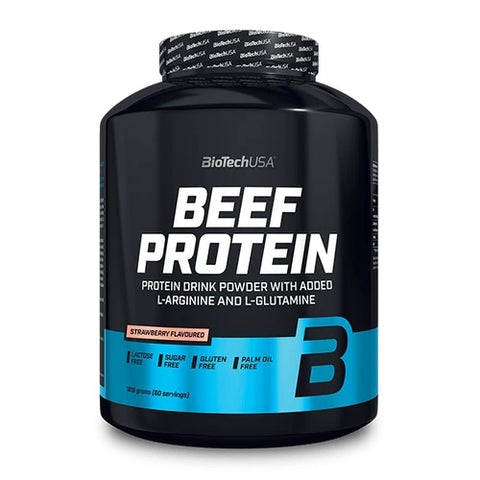 BiotechUSA Beef Protein 1,8 kg - Strawberry