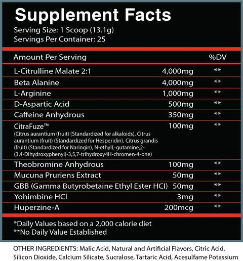 CENTURİON LABZ God of Fire Thermo Ripped Pump Preworkout - Yohimbine + Daa + Huperzine