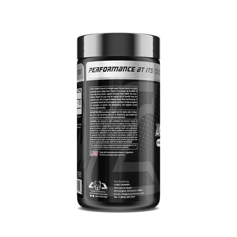 Core Champs Vitamin D3 5000 IU 120 Softgels - By Kai Greene