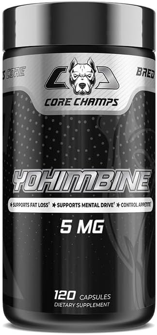 Core Champs Yohimbine 5 MG 120 Caps - By Kai Greene