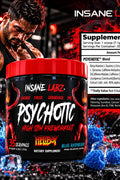 Insane Labz Psychotic Hellboy PreWorkout and Insane Amino BCAA Recovery Time, Blue Raspberry 35 Servis