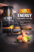 Universal Nutrition Animal Energy Preworkout Boosts Mind 16 Chews x 9 bottle