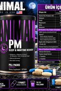 Universal Animal Pm 30 Packs - Sleep + Repair Recovery + Valerian Root + GH + AKG + PANAX)