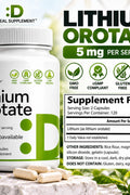 Deal Supplement Lithium Orotate asily Absorbed Mineral 5mg, 240 Caps - Lityum takviyesi