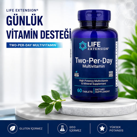 Life Extension Vitamins Two Per Day Multivitamin 60 Tablets