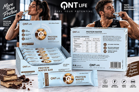 Qnt Protein Bar Wafer Belgian Chocolate 12x35 Gr