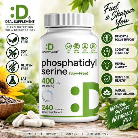 Deal Supplement Phosphatidylserine Brain Support 400mg 240 Caps