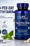 Life Extension Two-Per-Day Multivitamin & Mineral Supplement 120 Tablet
