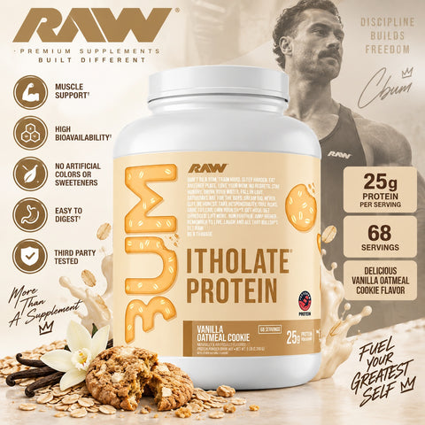 CBUM RAW Whey Protein Isolate VANİLYA OATMEAL KURABİYE Aromalı 2 kg
