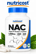 Nutricost Vegan N-Acetyl L-Cysteine NAC 1,000 mg 240 Tablet
