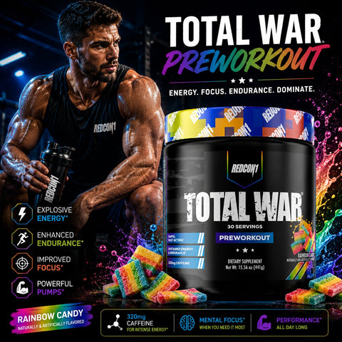 Redcon1 Total War Preworkout 420 gr - Rainboy Candy