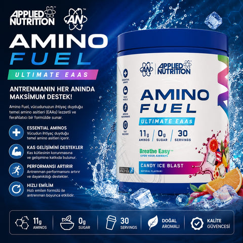 Applied Nutrition Amino fuel Ultimate Eaa Workout Recovery 390 gr - Candy İce blast