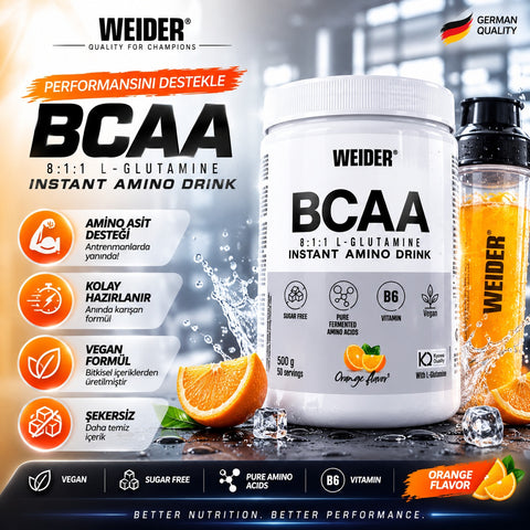 Weider Premium Bcaa 8:1:1 + L Glutamine 500 gr