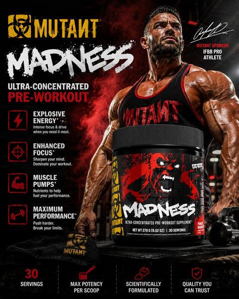MUTANT Madness Ultra-Concentrated PreWorkout Peach Mango 270 gram