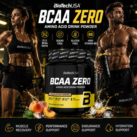 BioTechUSA BCAA Zero Amino acid 360g  - Peach Ice Tea