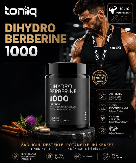 Toniiq Dihydroberberine Blood sugar Glucovantage Ceylon Cinnamon And Milk Thistle 50:1 Lab Tested 60 Caps