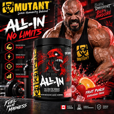 Mutant All-In Full-Dose PreWorkout 500 gram - Fruit Punch