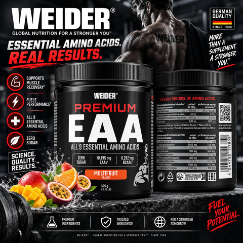 Weider Premium EAA Amino Acid All 9 Essential Amino acid 325 Gr - Multifruit