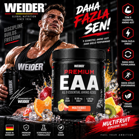 Weider Premium EAA Amino Acid All 9 Essential Amino acid 325 Gr - Multifruit