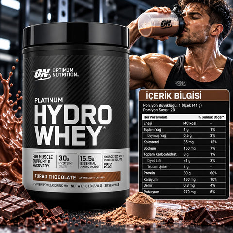 Optimum Nutrition Platinum Hydro Whey Protein Turbo Chocolate 820 g