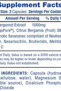 Hitech Citrus Bergamot Extract Cholesterol & Cardiovascular Wellness 100 Caps