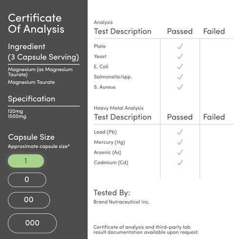 Double Wood Magnesium Taurate Cardiovascular Health to Boost 210 Vegan Caps