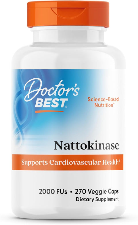 Doctor's Best Nattokinase Gut Health 2,000 FUs 270 Veggie Caps