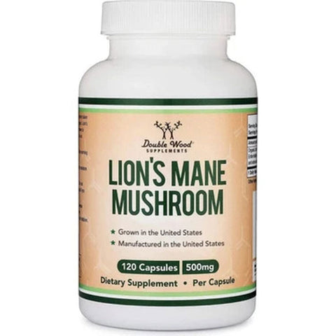 DOUBLE WOOD Lion's Mane Mushroom (Aslan yelesi mantarı) 120 Caps