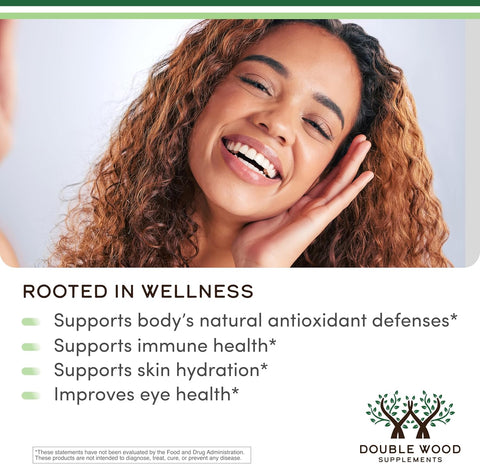 Double wood Astaxanthin 12mg Max Strength Antioksidan Eye Skin Health 60 Softgels