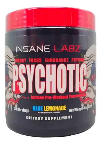 Insane Labz Psychotic Preworkout Blue Lemonade – 35 Servis