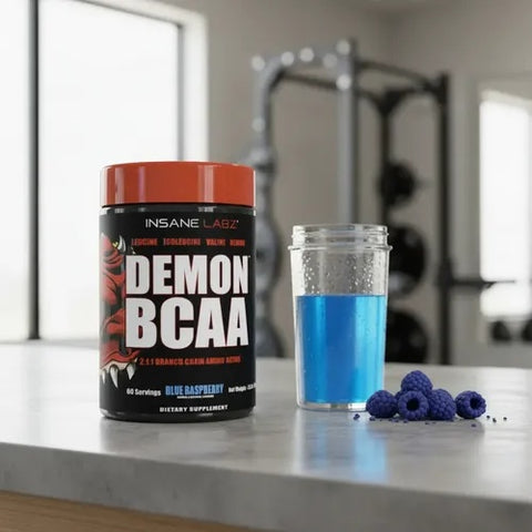Insane Labz Demon BCAA Powder 2:1:1 60 Servings - Blue Rasperry