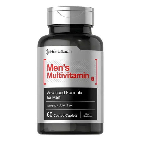 Horbäach Mens Multivitamin with Vitamin C, D, Magnesium, Minerals 60 Caplets