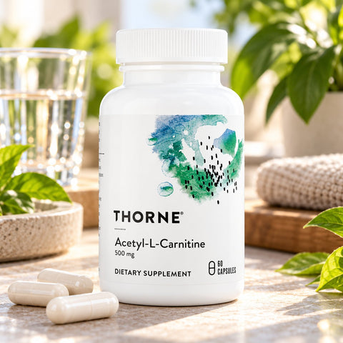 Thorne, Acetyl-L-Carnitine 500 mg, 60 Capsules - Asetil-L-Karnitin