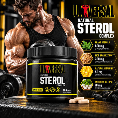 UNIVERSAL Natural Sterol Complex Tribulus & Beta Ecdysterone & Ginseng 180 Tabs.