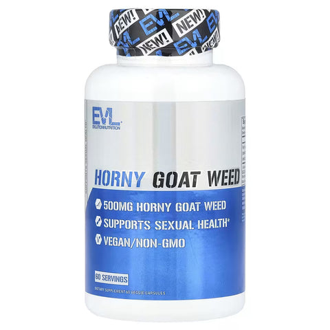 EVLution Nutrition Horny Goat Weed 500 mg 60 Veggie Capsules