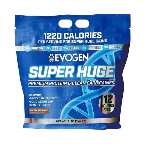 Evogen Powder Super Huge Protein Mass Gainer, Pack 5.44 kg - Çikolata - Supplementhane