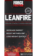 Force Factor LeanFire Fast Acting Weight Loss Formula 30 Vegetable