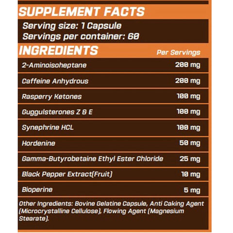 Grimlabs Shredder 60 Kapsül (İştah kesici) - Supplementhane