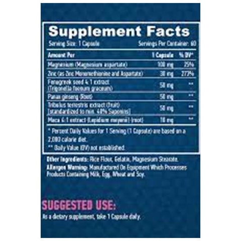 HAYA LABS Testosterone Booster 60 Caps.