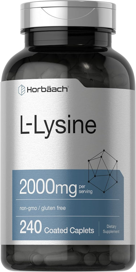 Horbäach L-Lysine 2000mg 240 Caplets Vegetarian