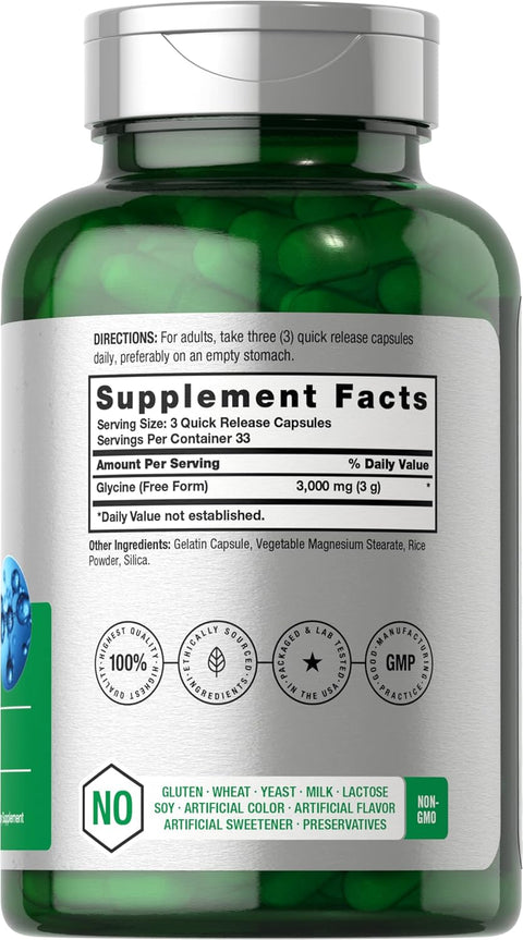 Horbäach Glycine Gilisin Stress Sleep Support 3000mg 100 Caps