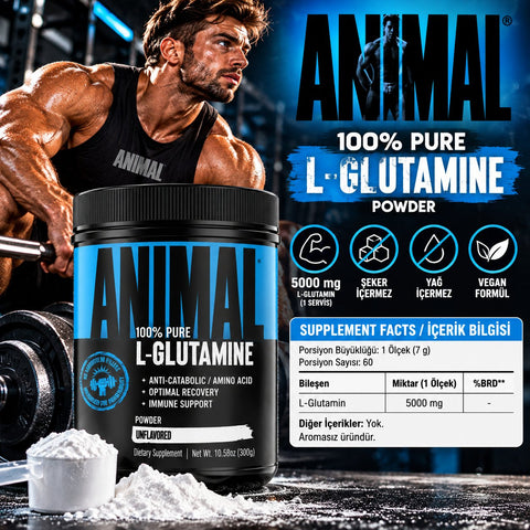 Animal 100% Pure L-Glutamine 300 gr