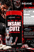 Insane Labz Insane Cutz Intense Cuts Fat Burner Men Women Thermogenic Weight Loss Appetite Yohimbine 45 Caps