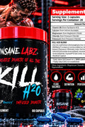 Insane Labz Kill H2O diuretic Water Retention and Bloating Relief with Dandelion Root and Green Tea Extract 60 Caps
