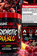 Insane Labz Psychotic Diablo Powder Thermogenic Fat Burner Yohimbine 60 Servis - Cherry Lemon