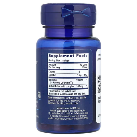 Life Extension Super Kaneka Ubiquinol CoQ10 Enhanced Mitochondrial Support 100 mg, 60 Softgels