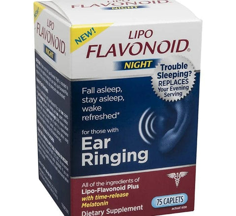 Lipo Flavonoid  Night Melatonin Ear Ringing 75 Caps (Kulak çınlaması + Uyku desteği)
