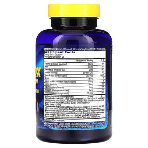 MHP Anadrox Pump & Fat Burner Nitrix oxide EGCG GREEN TEA 112 Caps