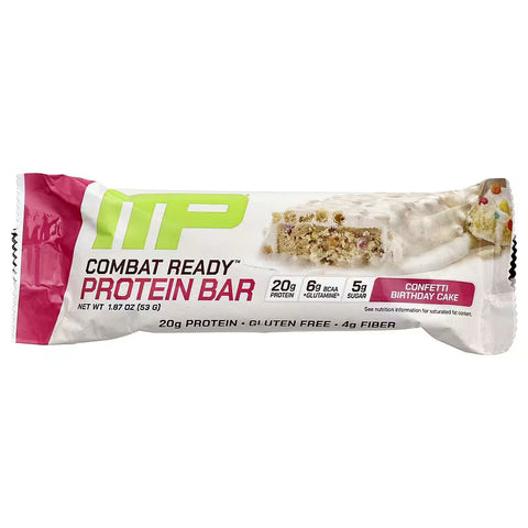MusclePharm Combat Ready Protein Bar Confetti Birthday Cake