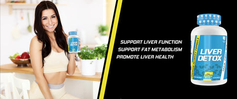 Muscle Rulz Liver Detox Milk Thistle Betaine Turmeric Selenium 60 Tablet